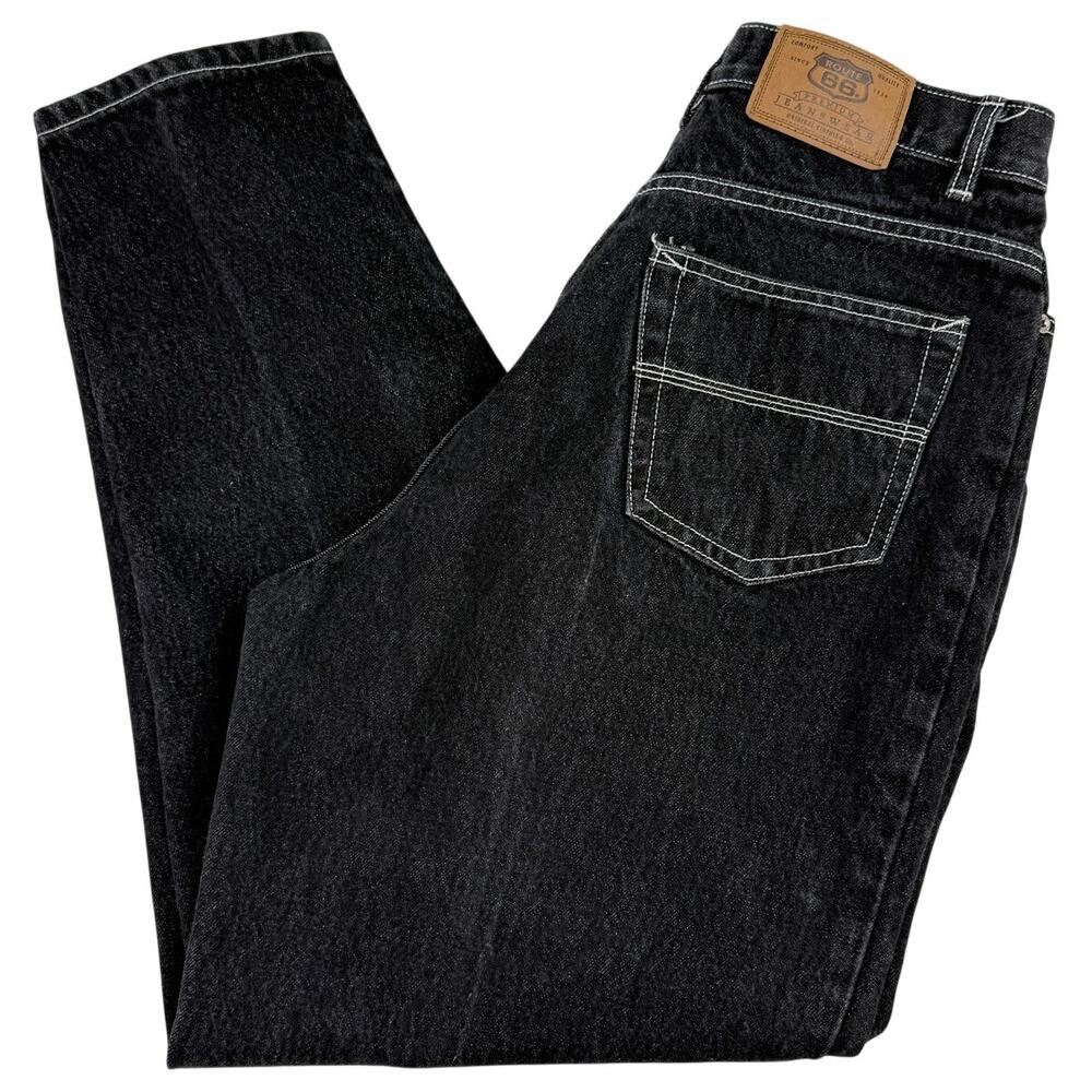 Route 66 Relaxed Fit Carpenter Jeans Black Denim Workwear Skater Y2K Size 13/14